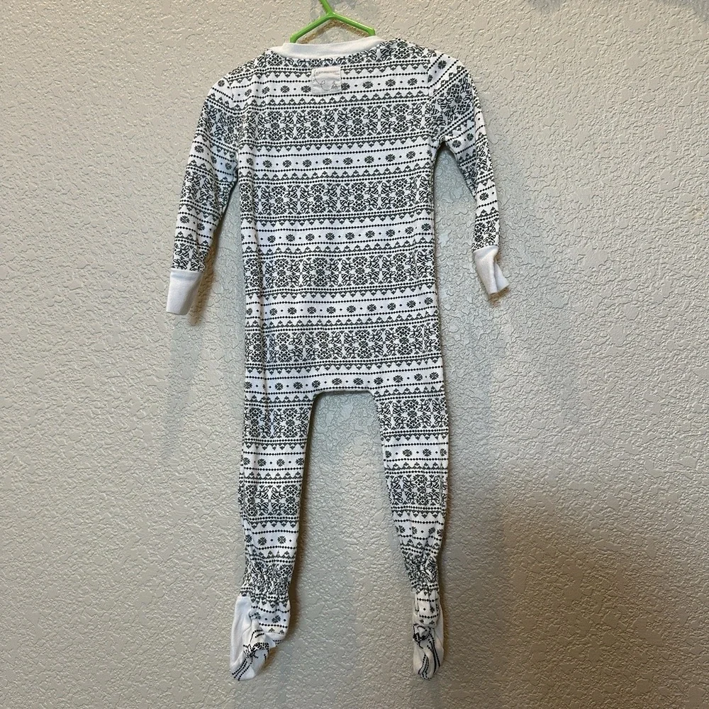 Burt's Bees Baby Footie Pajama Outfit, 24‎ Months, Cream Green